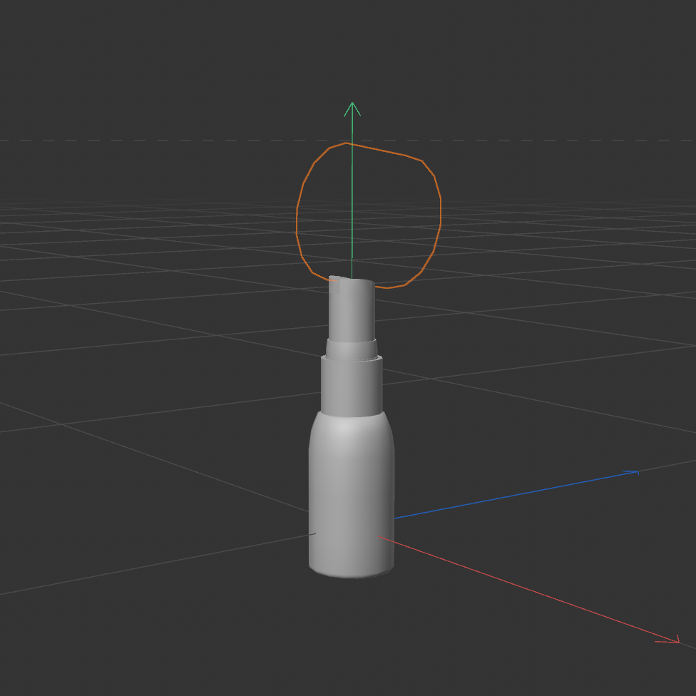 Spray bottle model (boolean)