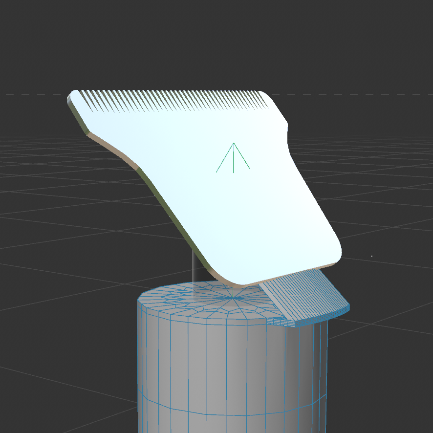 Hair trimmer: blade detail