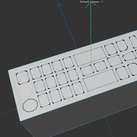Remote model: button process