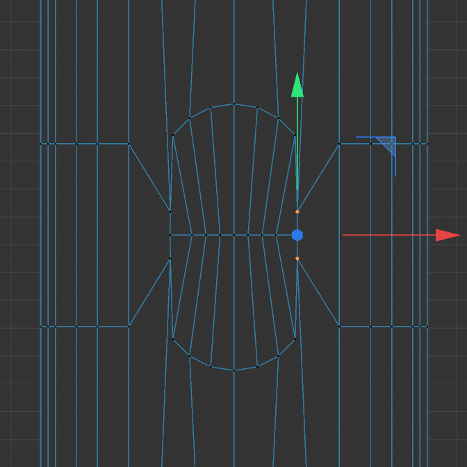 Hair trimmer model: button creation through polygon editing