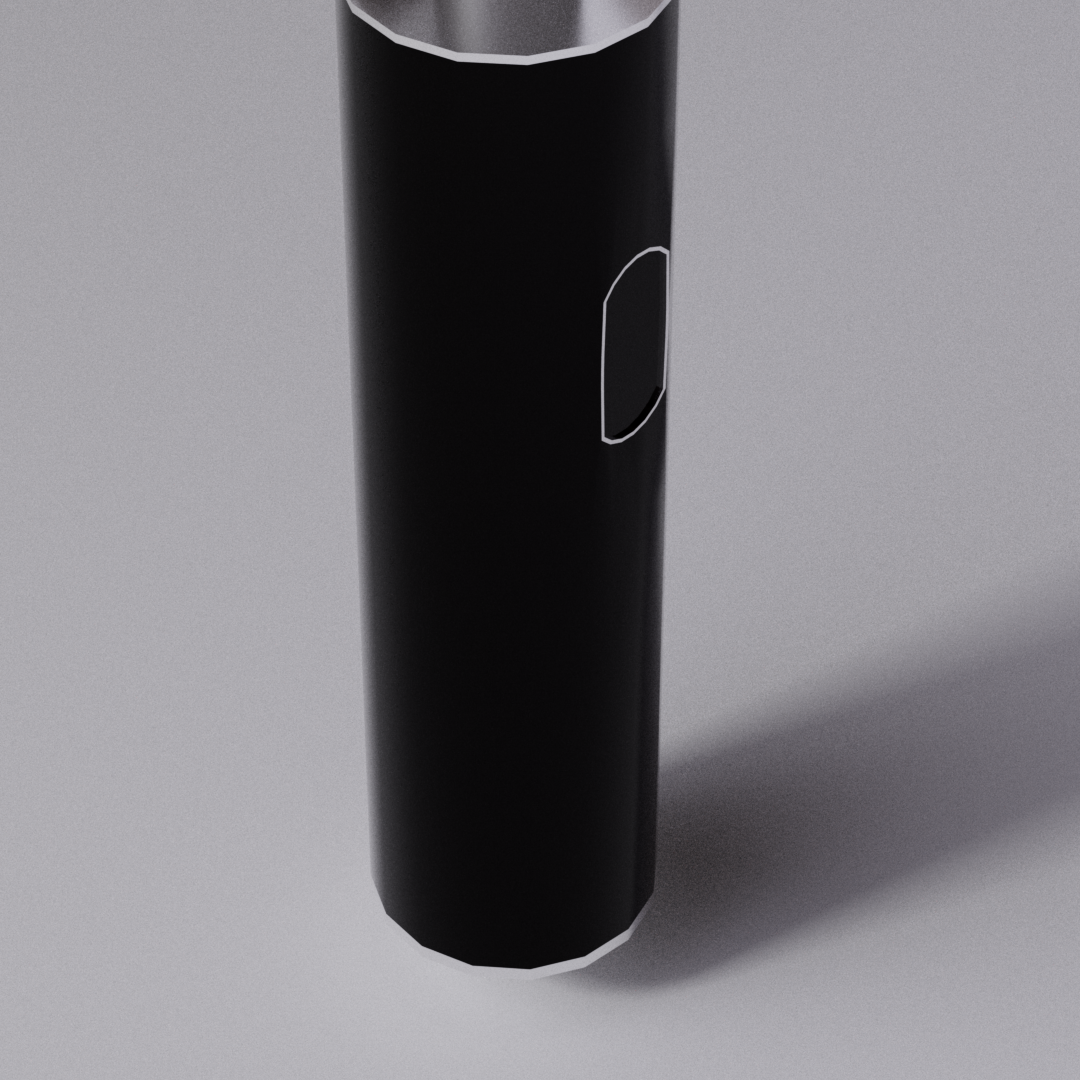 Hair trimmer model: render