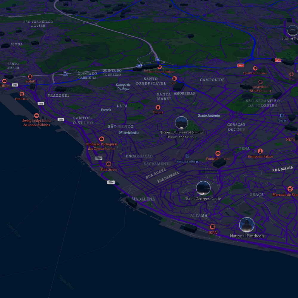 Mapbox Exploration: Colours, functions, labels, data categories