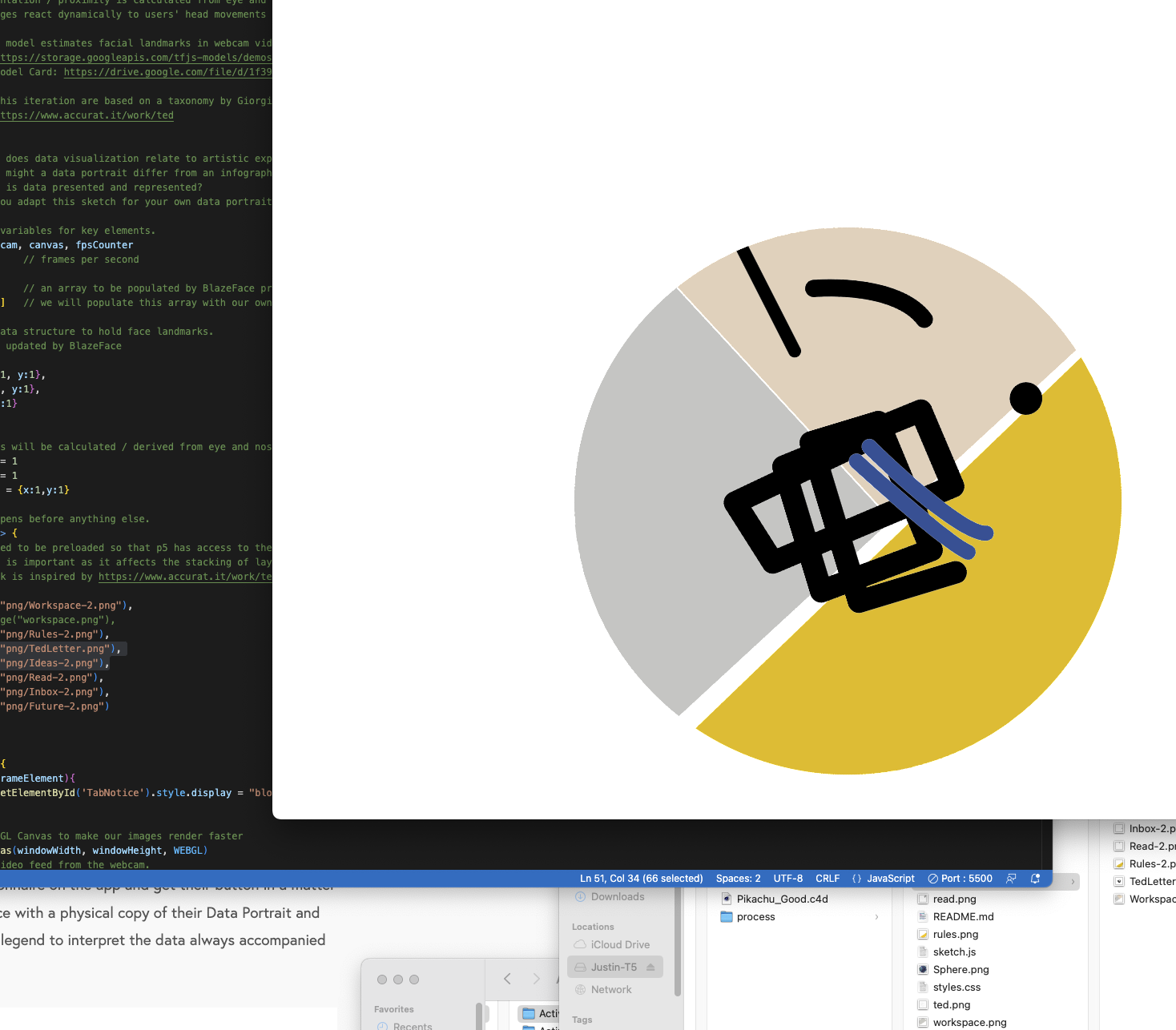 p5.js BlazeFace/ 2D Mirror exploration