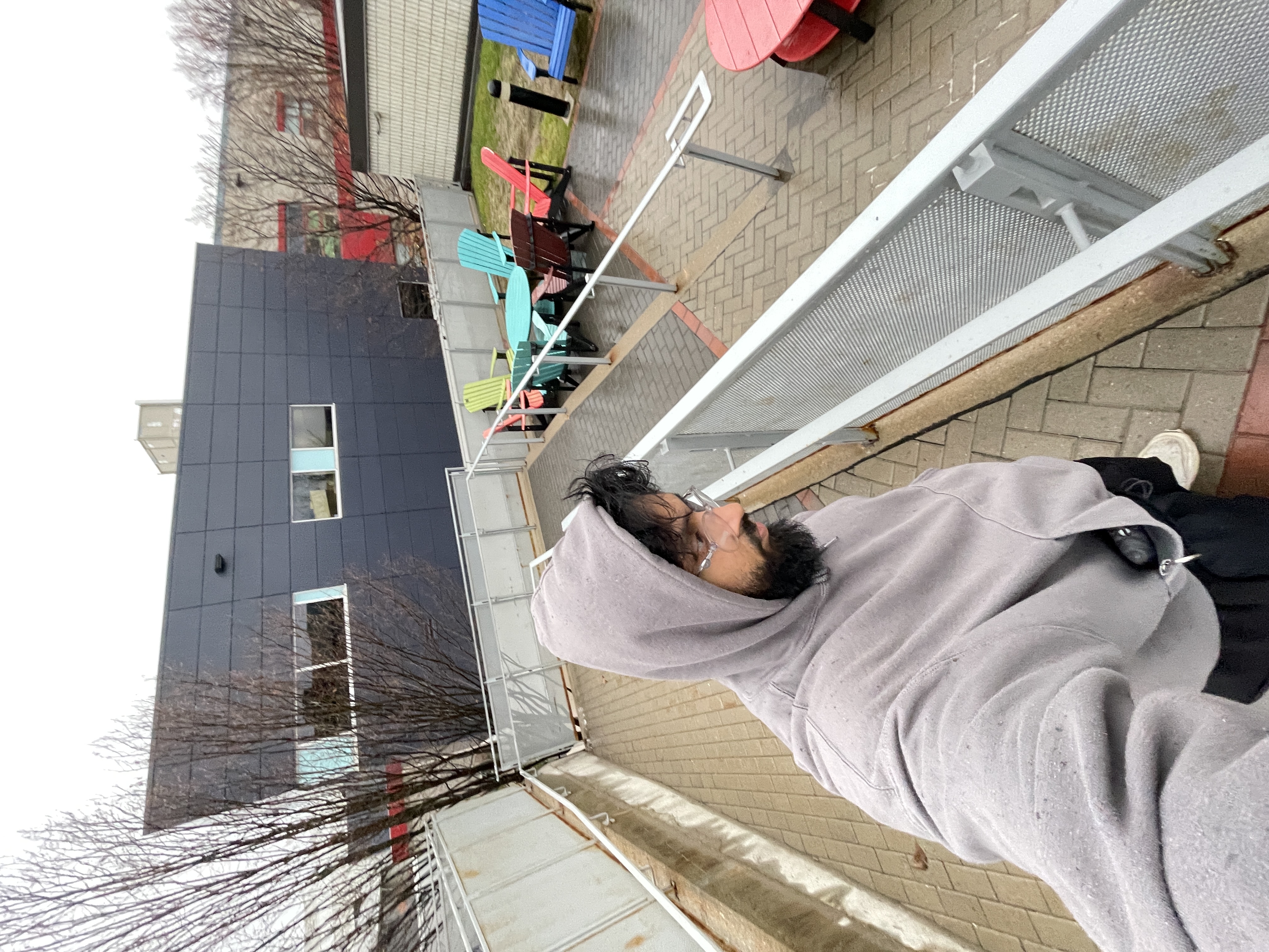 This ramp is an example of inclusive design. By designing for people with wheelchairs, it also helps people who have other issues with mobility such as crutches, weak/ old joints or even just someone whose legs are sore from the gym (like me this day)